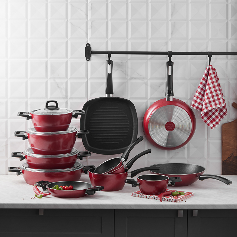 Karaca Biodiamond Cherry Grill Tava 28 cm görseli 6