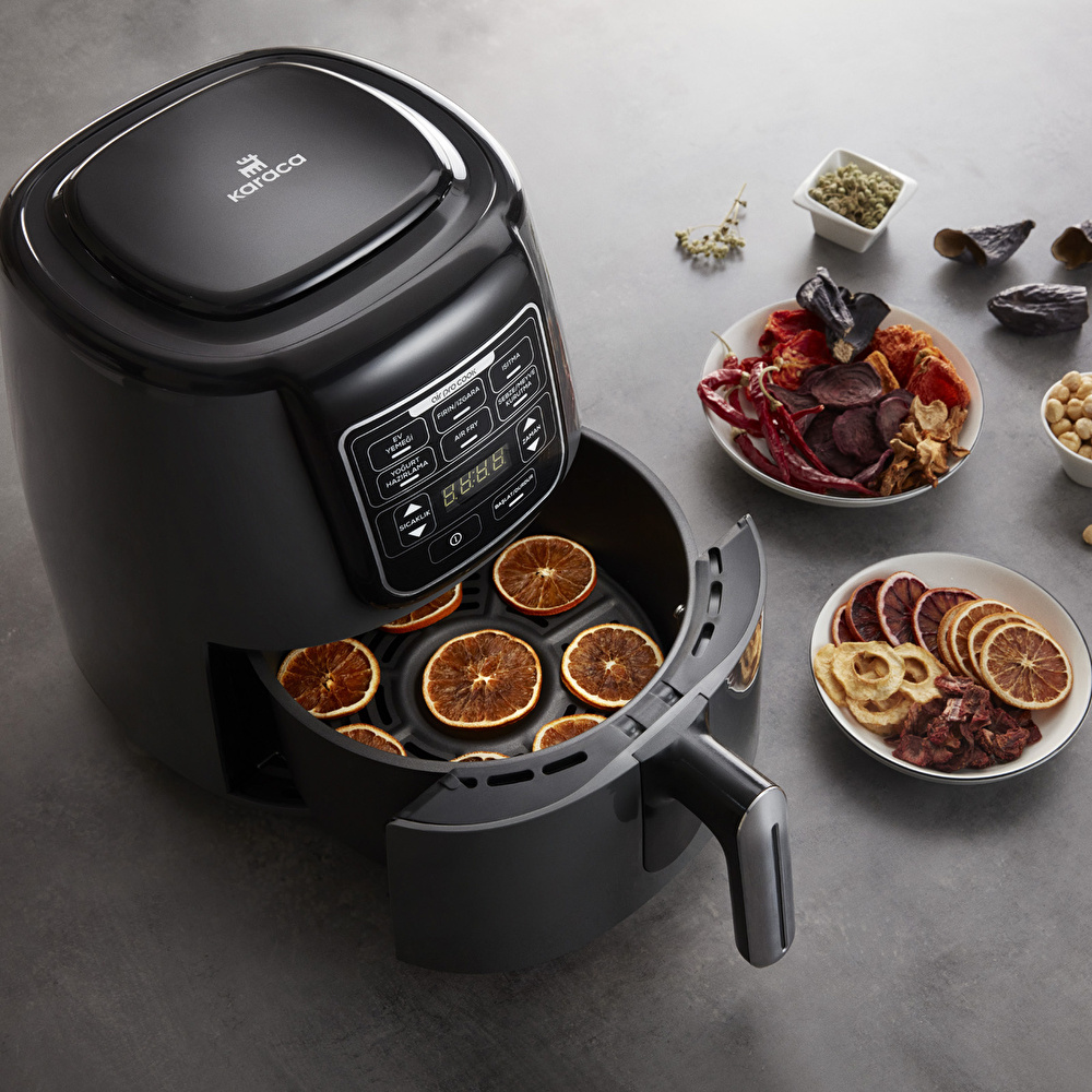 Karaca Air Pro Cook XL 2 in 1 Konuşan Airfryer Space Gray 4 Kişilik görseli 11