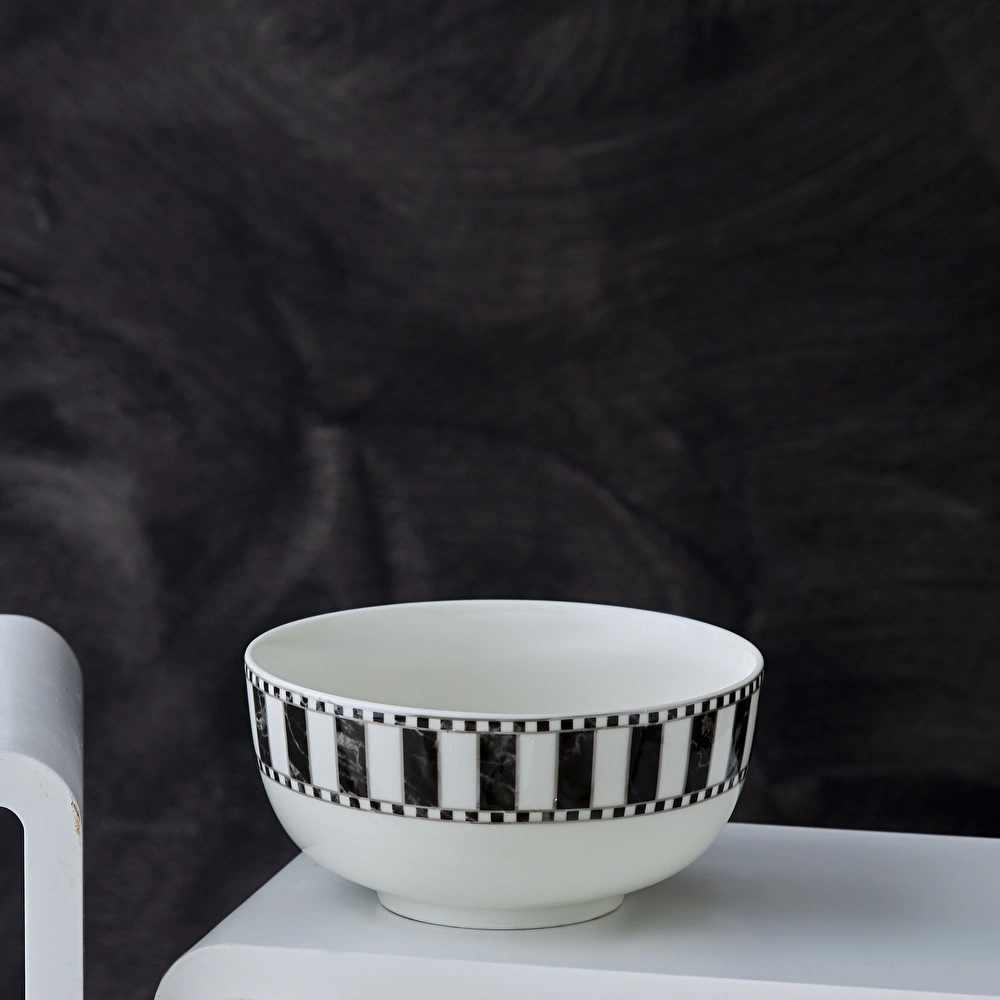 Karaca Damalı Noodle Porselen Kase 14 cm görseli 1