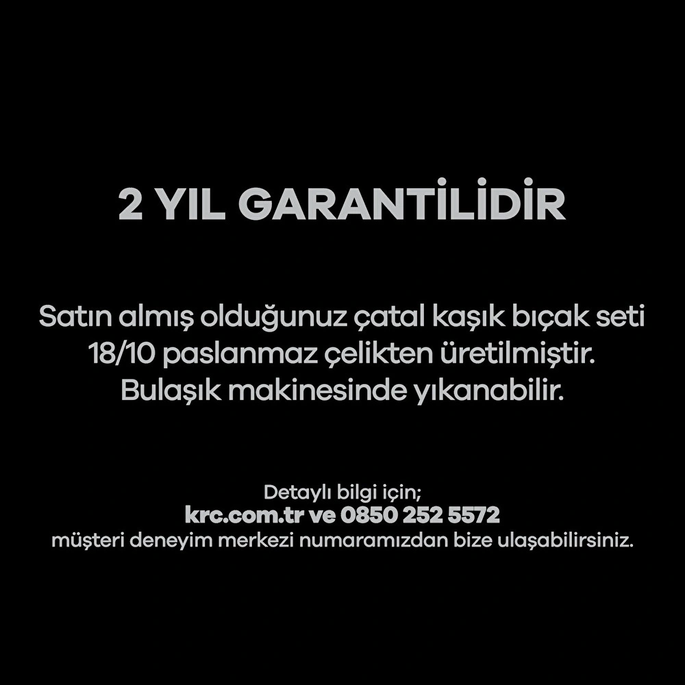Karaca Dora 316+ Çelik 84 Parça 12 Kişilik Premium Gold Çatal Kaşık Bıçak Seti Kutulu görseli 12