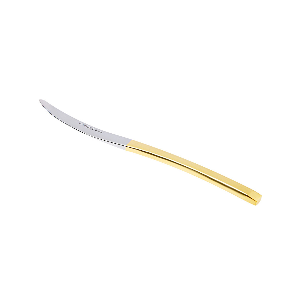 Karaca Dora 316+ Çelik 84 Parça 12 Kişilik Premium Gold Çatal Kaşık Bıçak Seti Kutulu görseli 6