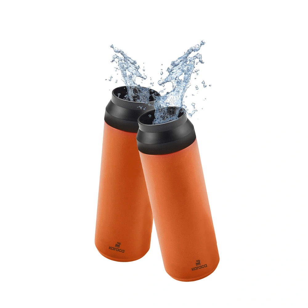 Karaca Rainbow Çelik Termos Orange 500 ml görseli 3