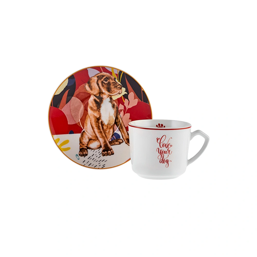 Karaca Perro 6 Kişilik Kahve Fincan Takımı 80 ml görseli 4