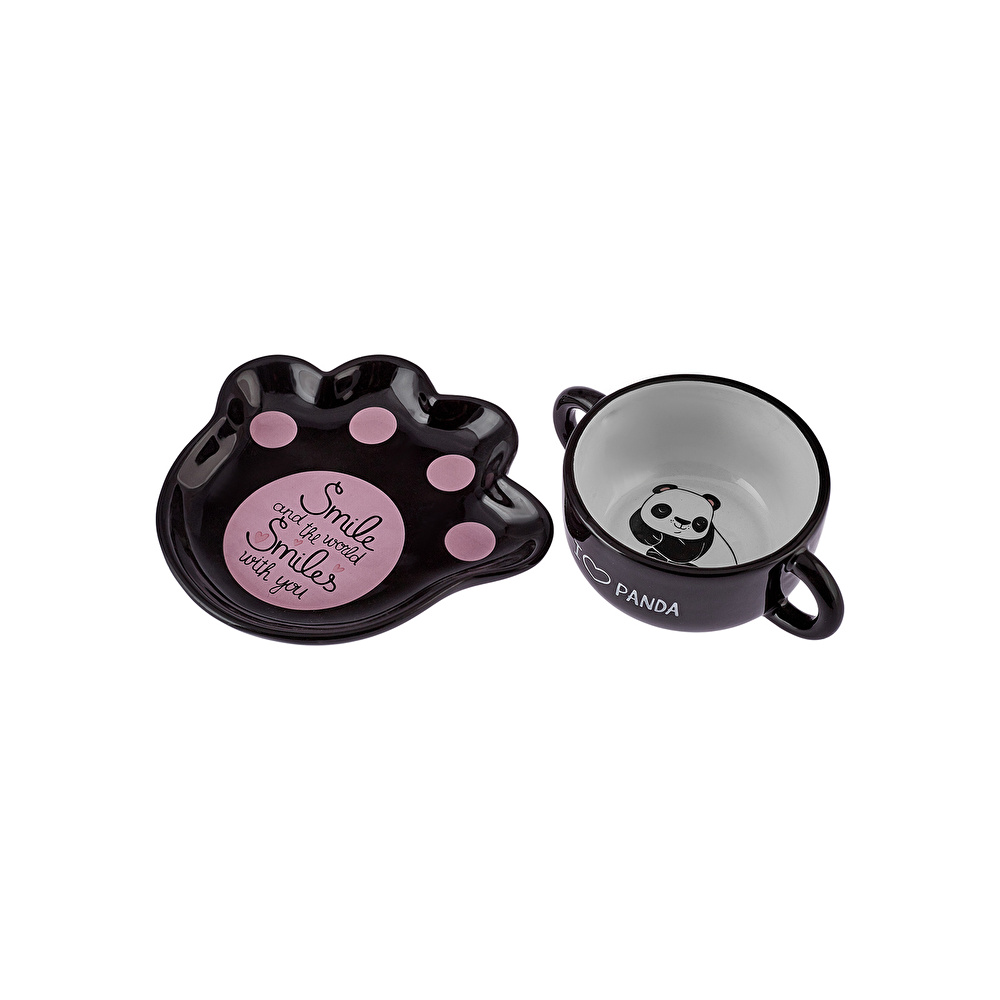 Karaca Panda Tabak Kase Mama Takımı görseli 3
