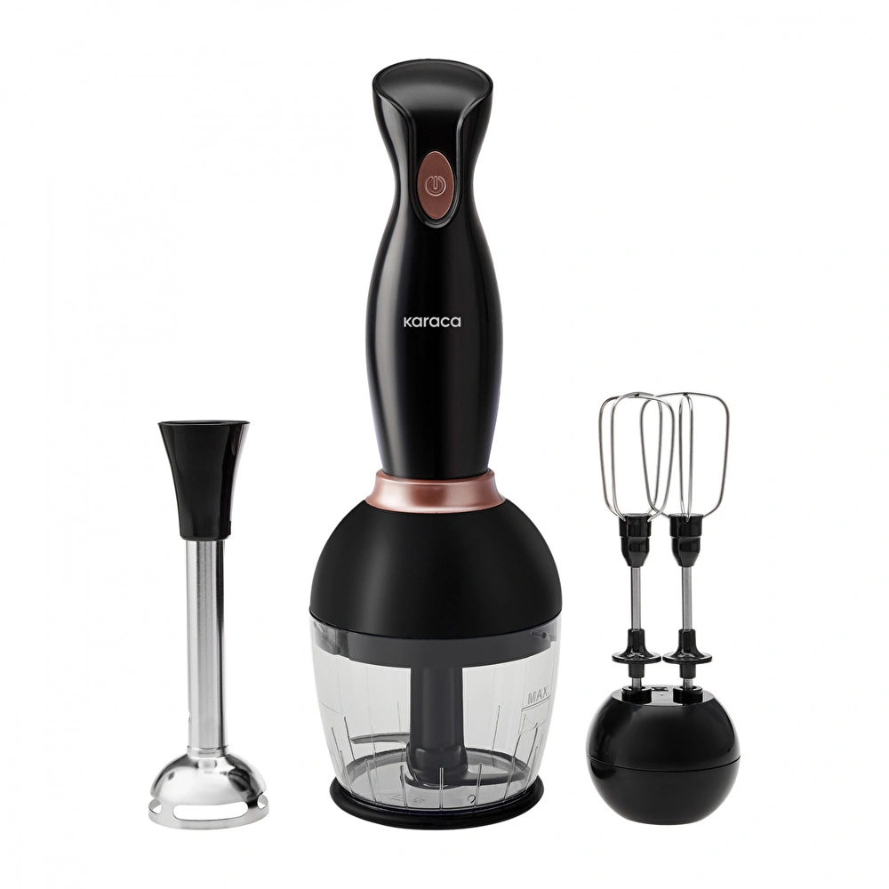 Karaca Pro-Midi 3lü Blender Seti Black Rose görseli 1