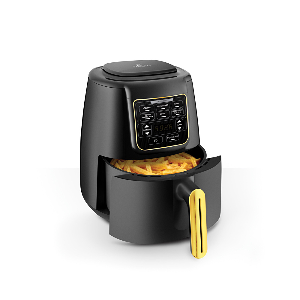 Karaca Air Pro Cook Köz XL Airfryer Black Gold 4L görseli 16