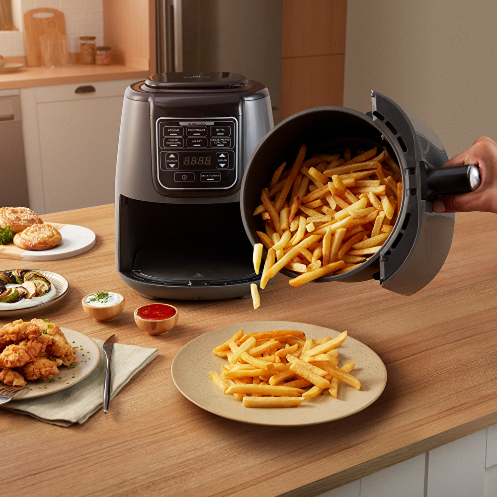 Karaca Air Pro Cook Köz XL Airfryer Black Gold 4L görseli 8