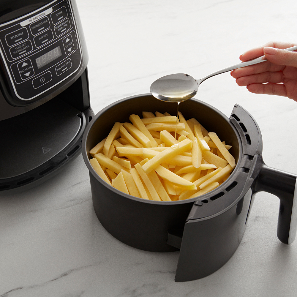 Karaca Air Pro Cook Köz XL Airfryer Black Gold 4L görseli 11