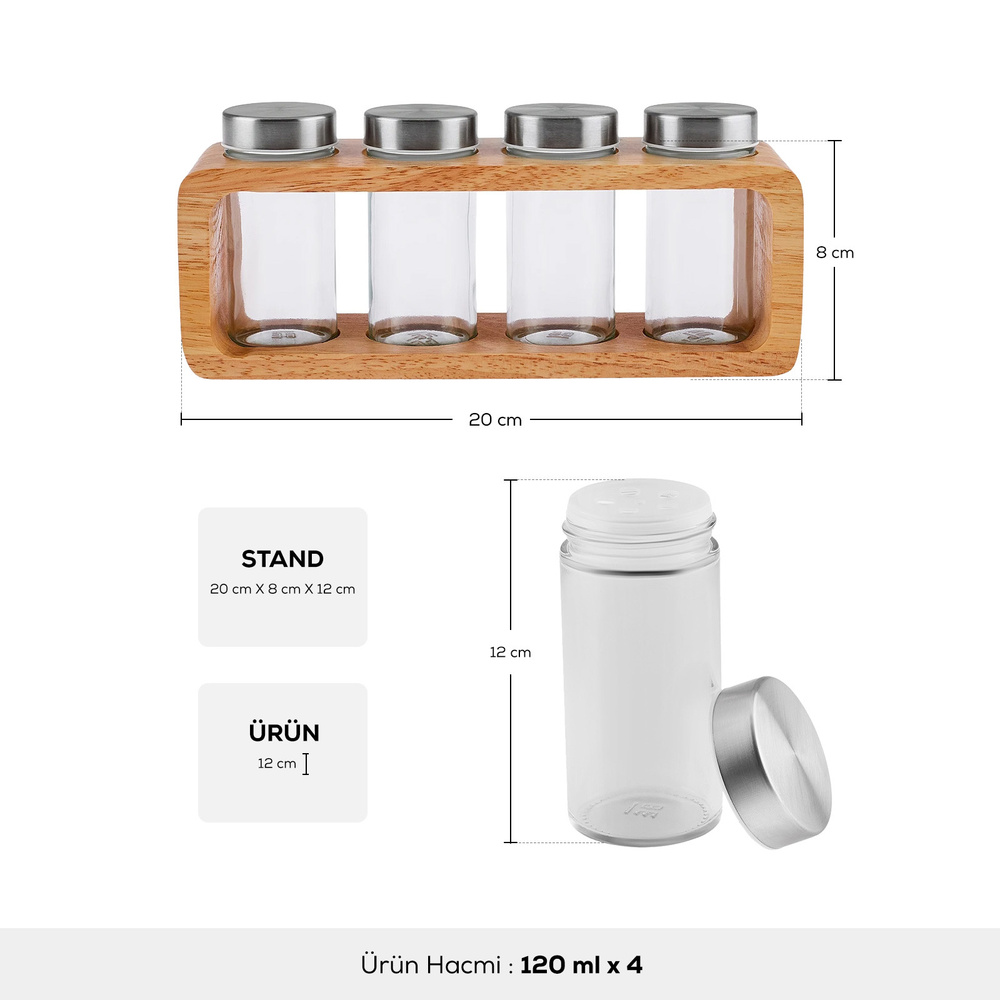 Karaca Warren 4 lü Baharat Takımı görseli 2