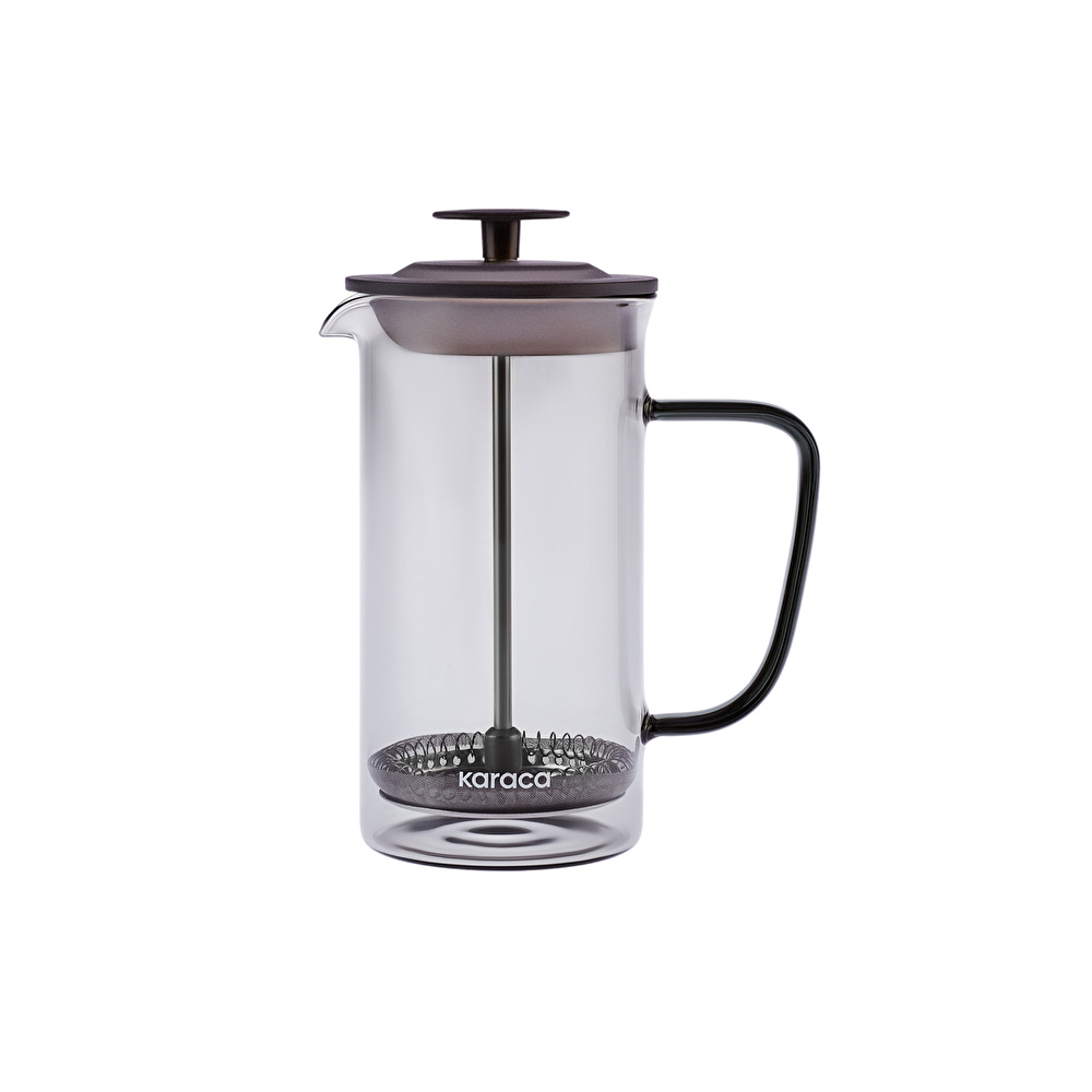 Karaca Valentina Borosilikat Cam French Press 350 ml Grey görseli 2