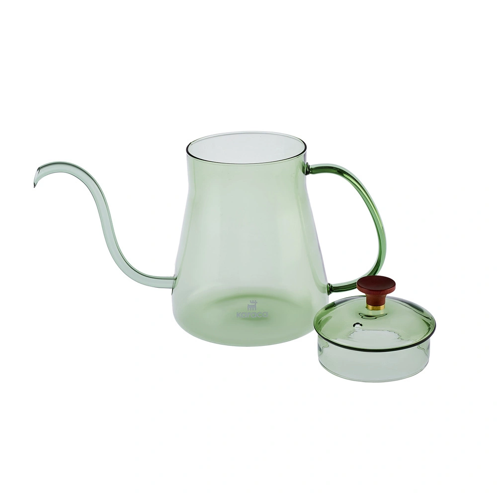 Karaca Martina Borosilikat Cam Coffe Kettle Green 600 ml görseli 3