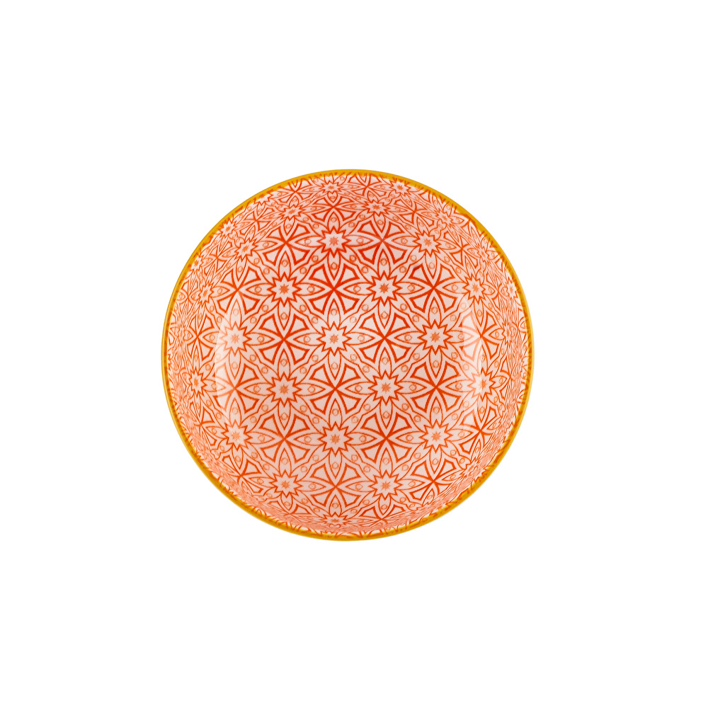 Karaca Floral Turuncu Round Çerezlik 10 cm görseli 3