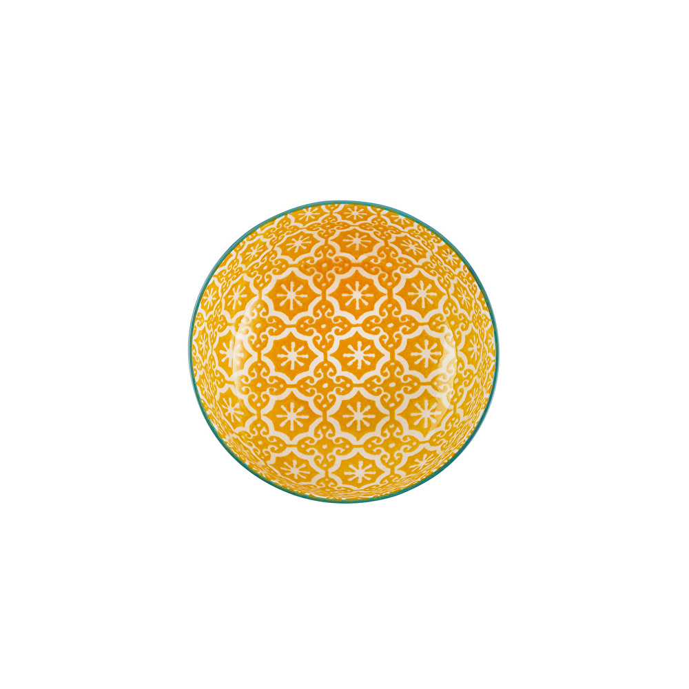 Karaca Floral Sarı Round Çerezlik 10 cm görseli 2