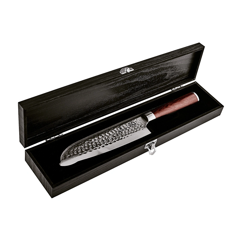Karaca 50. Yıl İmza Koleksiyonu x Damascus Santoku Bıçağı görseli 6