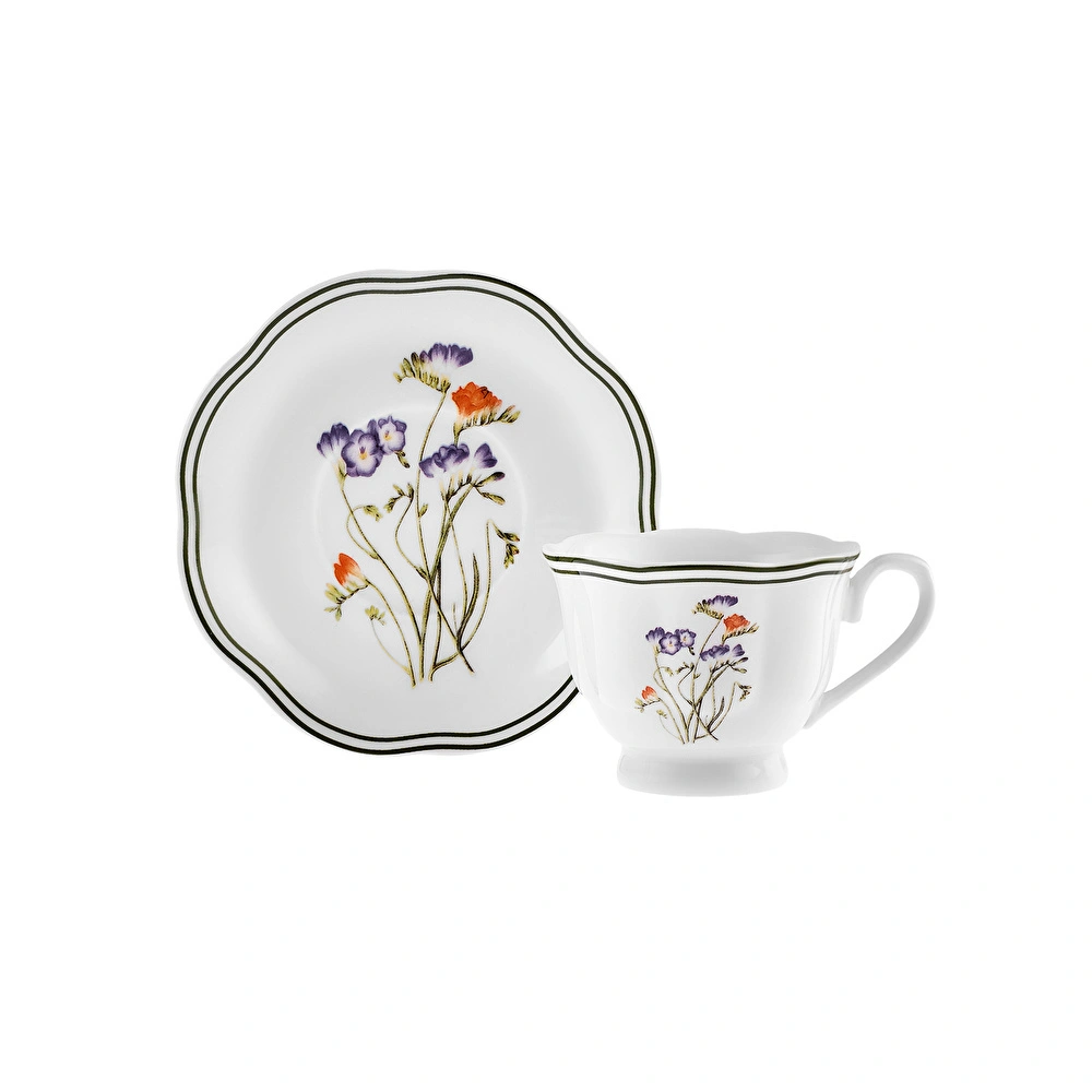 Karaca Little Garden 6 Kişilik Kahve Fİncan Takımı 80 ml görseli 12