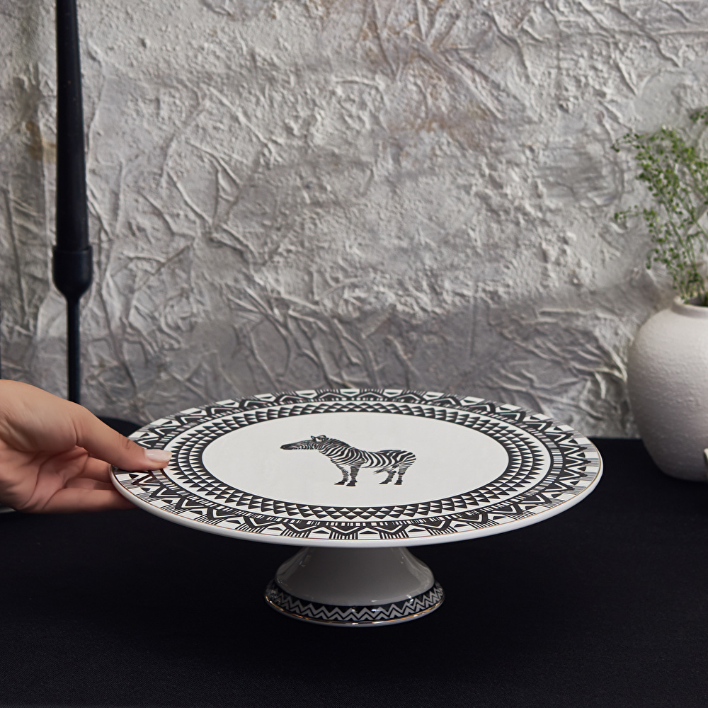 Karaca Silk Road Ayaklı Kek Standı 40 cm görseli 3