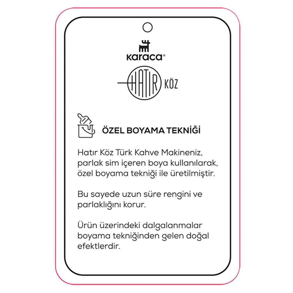 Karaca Hatır Köz Türk Kahve Makinesi Roseberry Wave görseli 12