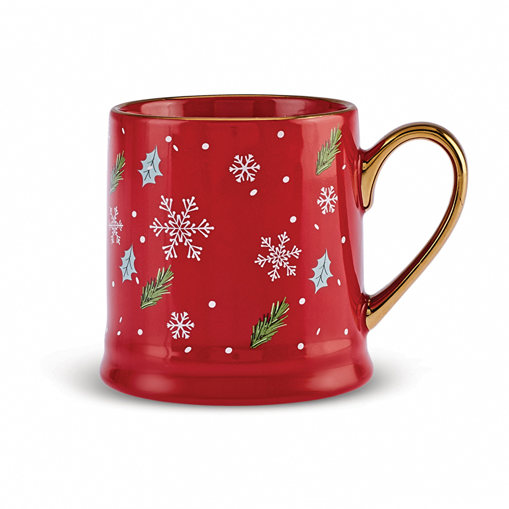 Karaca New Year Yılbaşı 24 Golden Line Mug 355 ml görseli 1