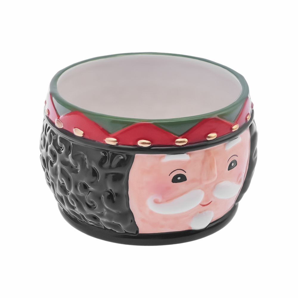 Karaca New Year Yılbaşı 24 Rölyefli Kurşun Asker Kase Siyah 19 cm görseli 3
