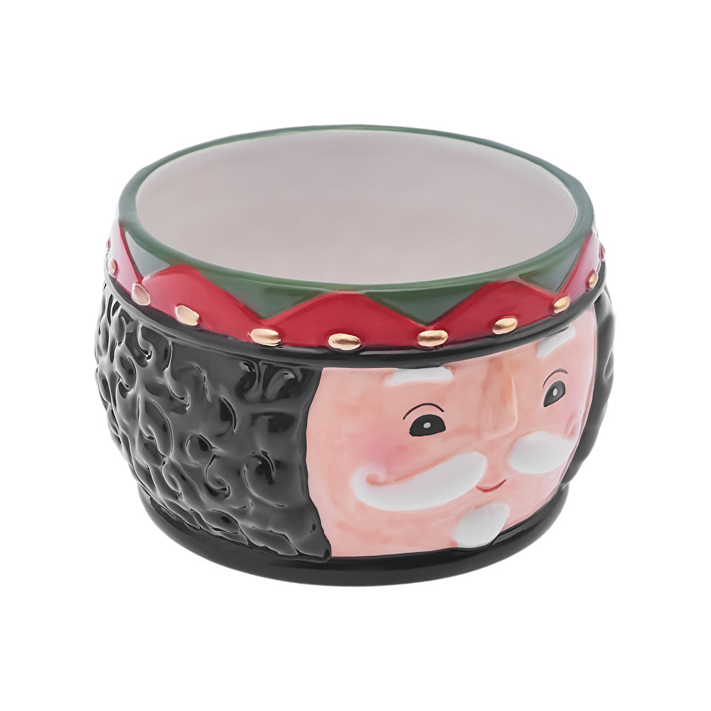 Karaca New Year Yılbaşı 24 Rölyefli Kurşun Asker Kase Siyah 19 cm görseli 4