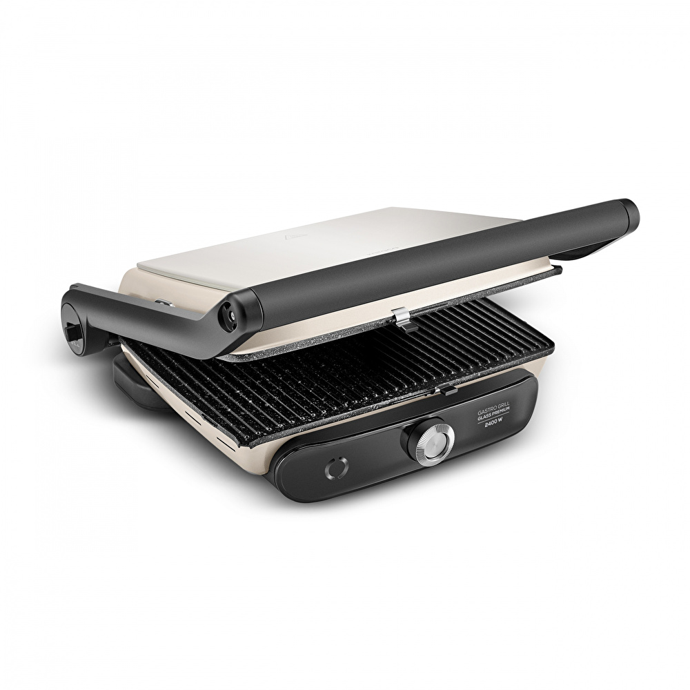 Karaca Gastro Grill Glass Premium 2400W Döküm Tost Makinesi Mulberry görseli 2