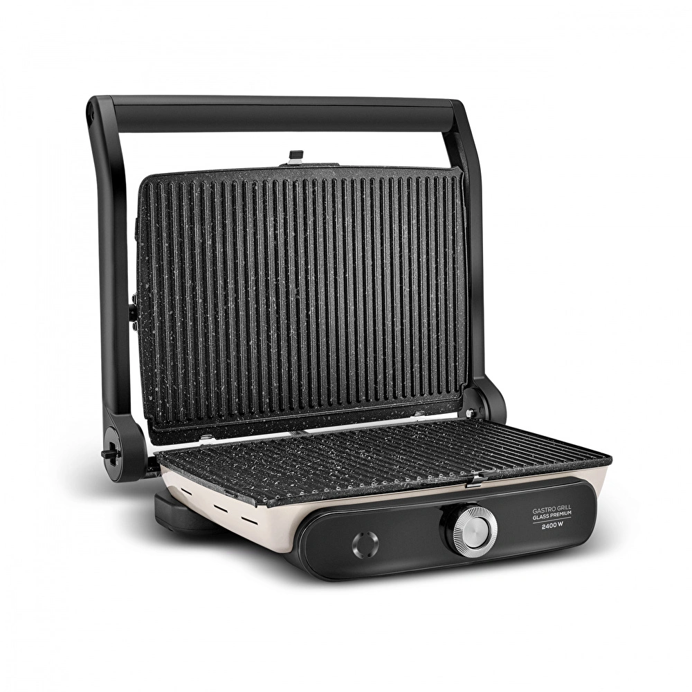 Karaca Gastro Grill Glass Premium 2400W Döküm Tost Makinesi Mulberry görseli 3
