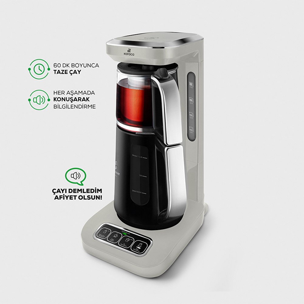 Karaca Robotea Pro 4 in 1 Konuşan Çay Makinesi Starlight görseli 2
