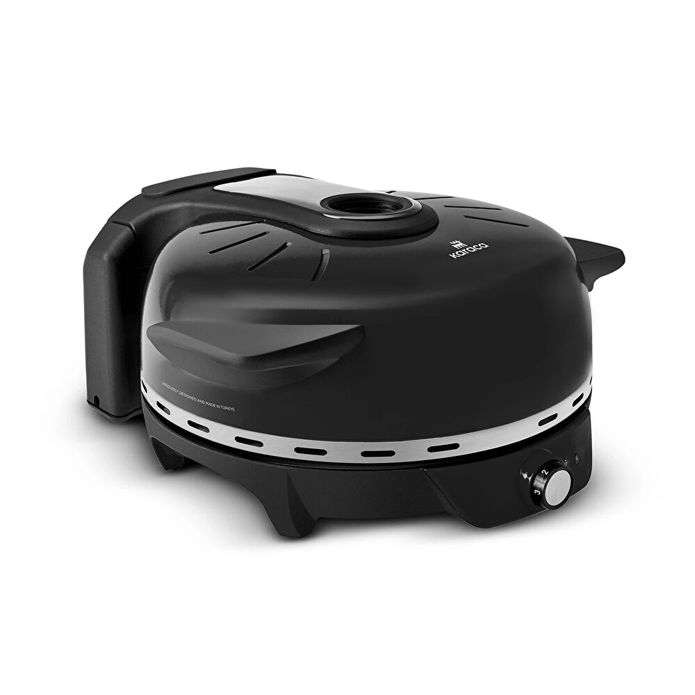 Karaca Gastro 10 in 1 Pizza Pide Lahmacun ve Tandır Ekmeği Makinesi Biodiamond Matte Black thumbnail 7