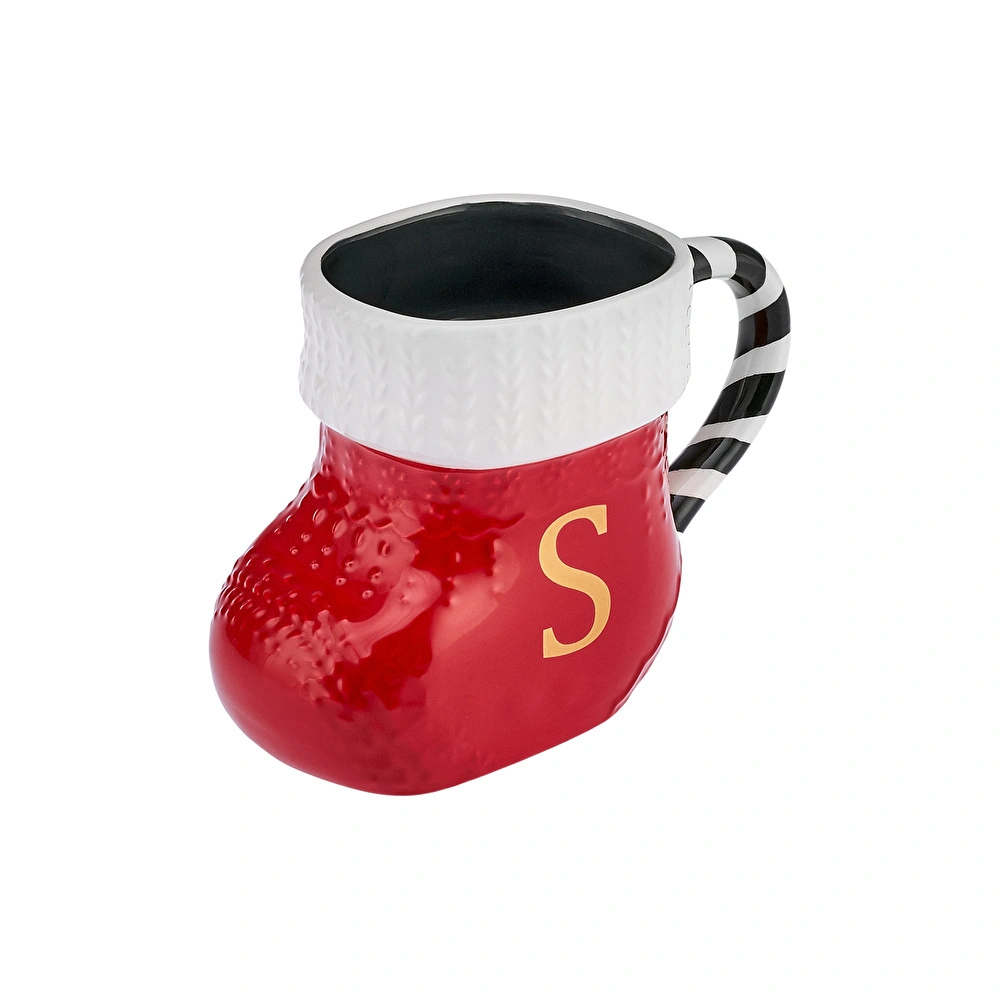 Karaca New Year Yılbaşı S Harfli Kupa 370 ml görseli 5