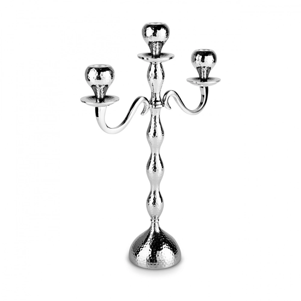 Karaca Home Arlen 3'lü Şamdan Silver 38x29 cm görseli 3