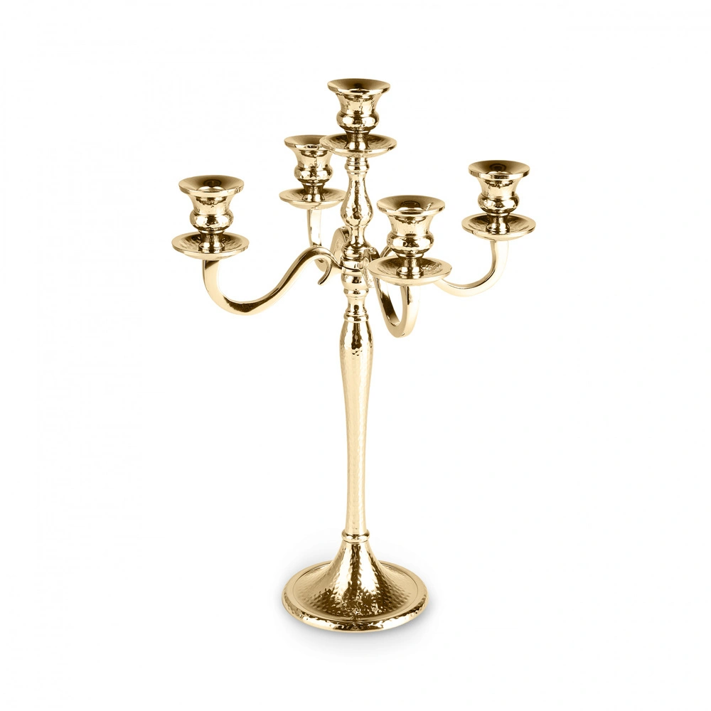 Karaca Home Rena 5'li Şamdan Gold 45x30 Cm görseli 1