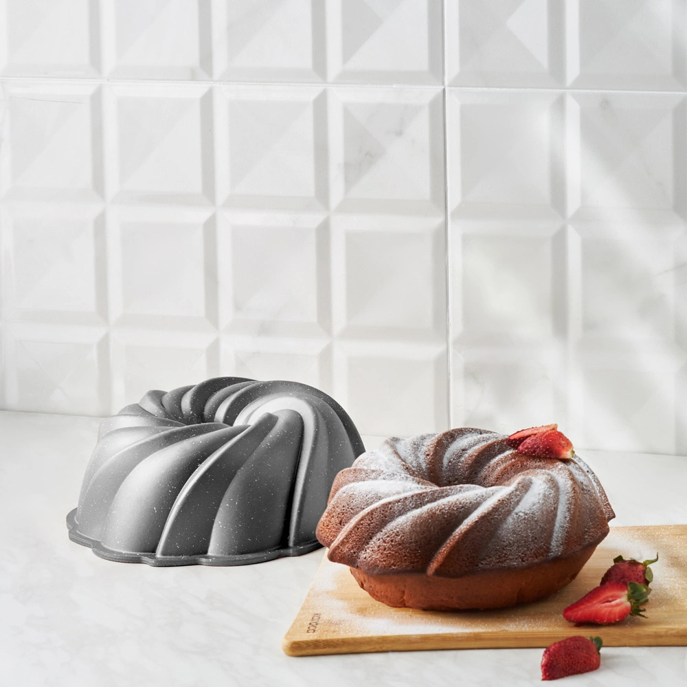 Karaca Cake Pro Pare Döküm Kek Kalıbı Antrasit 24 cm görseli 1