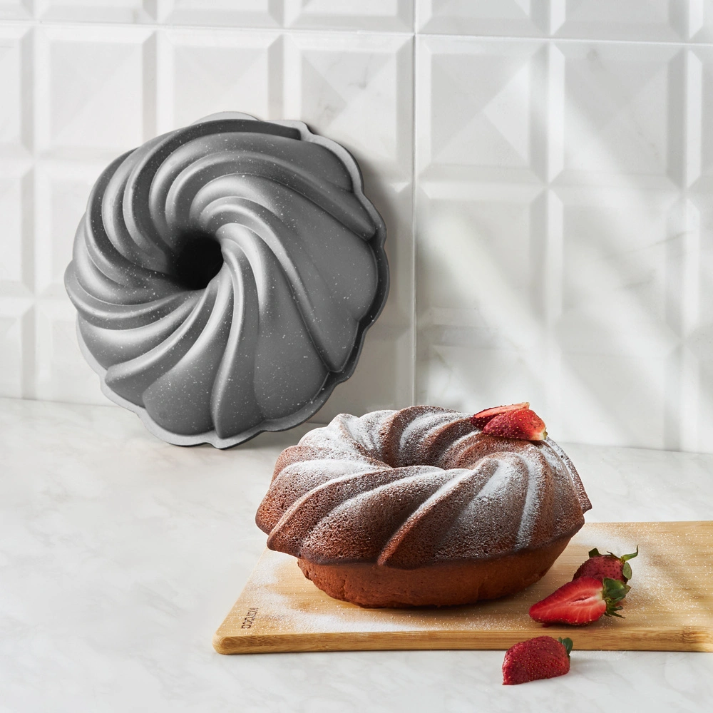 Karaca Cake Pro Pare Döküm Kek Kalıbı Antrasit 24 cm görseli 2