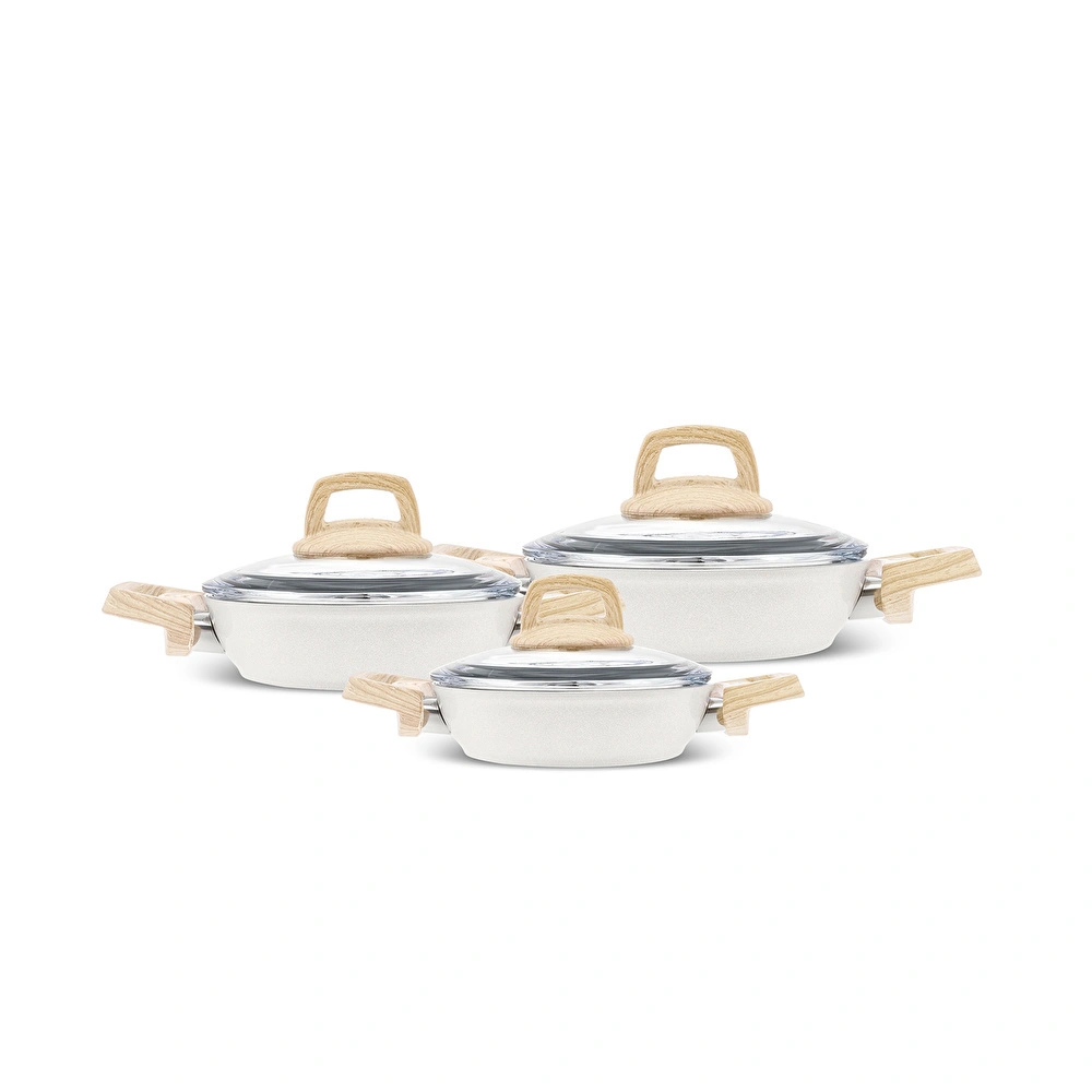 Karaca x Refika Swiss Crystal  6 Parça Sahan Seti Creamy görseli 1