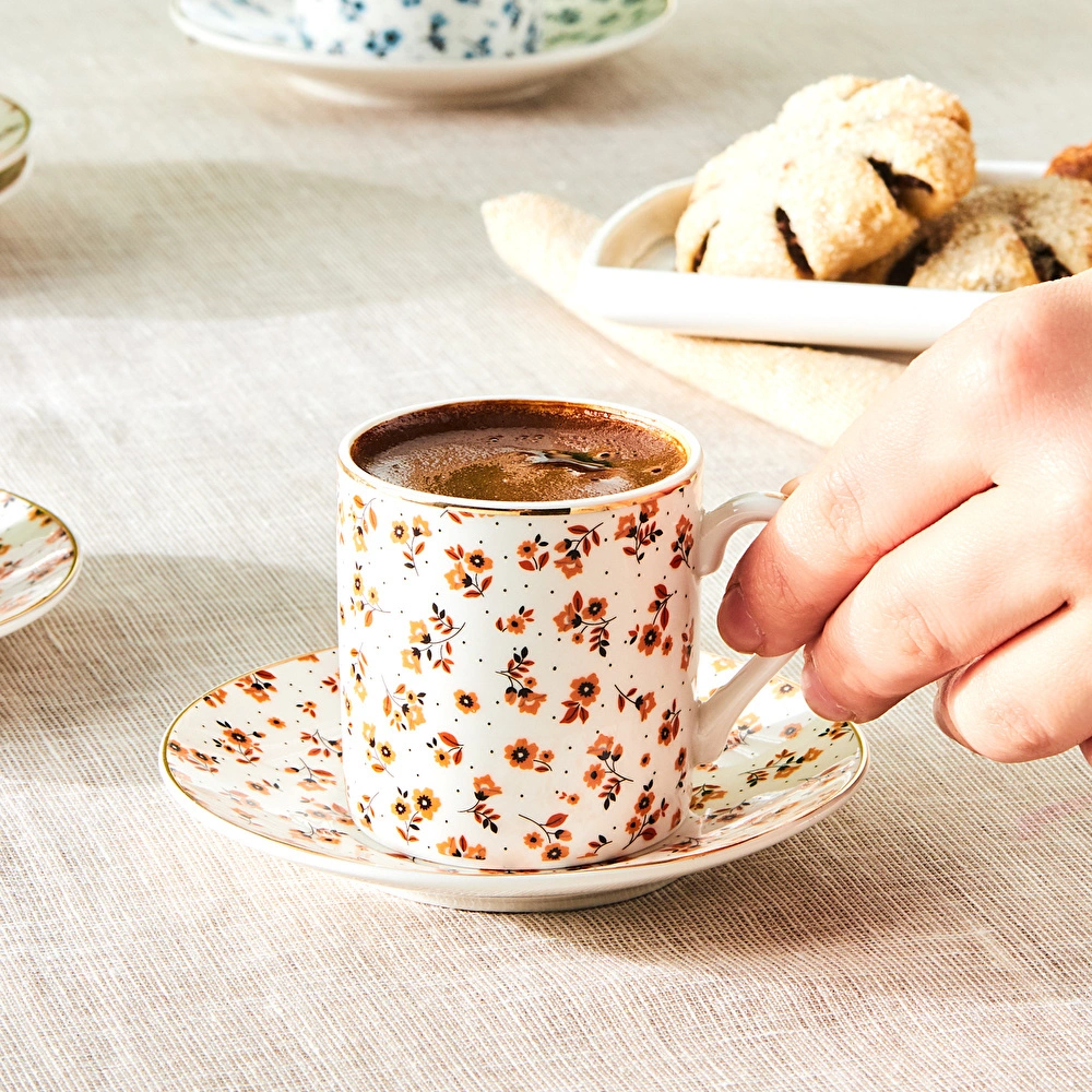 Karaca Suna 6 Kişilik Kahve Fincanı 90 ml görseli 5