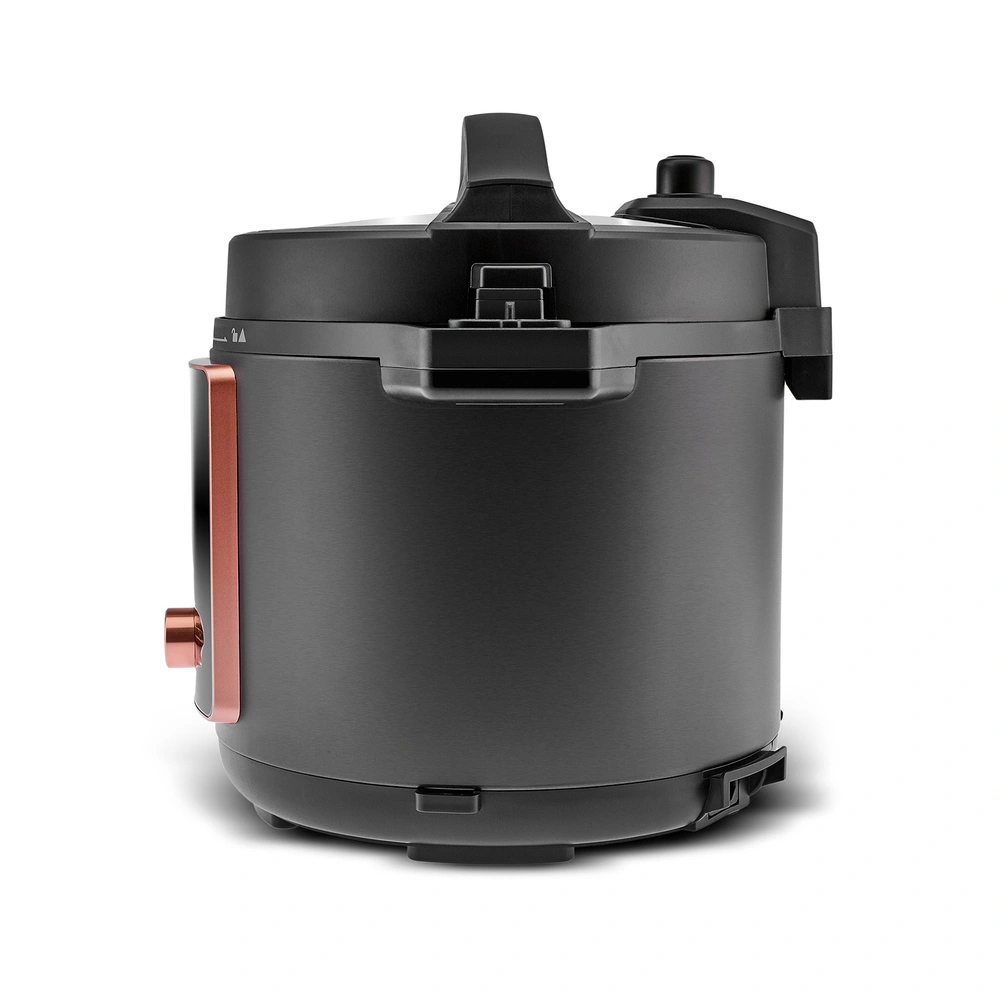 Karaca Cooker 2 in 1 Çok Amaçlı Basınçlı Pişirici Akıllı Elektrikli Düdüklü Tencere ve Airfryer Matte Black 6L görseli 13
