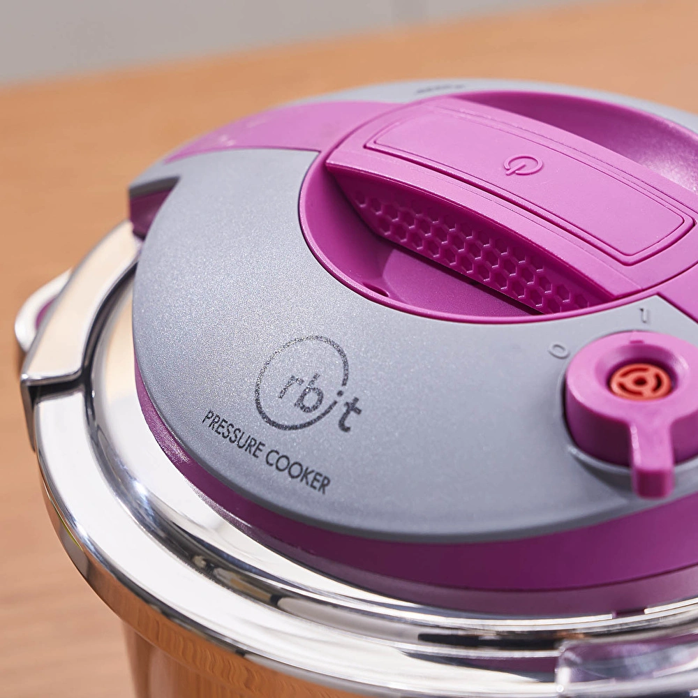 Karaca Orbit İndüksiyon Tabanlı Düdüklü Tencere Seti 6+8 Lt Violet görseli 4