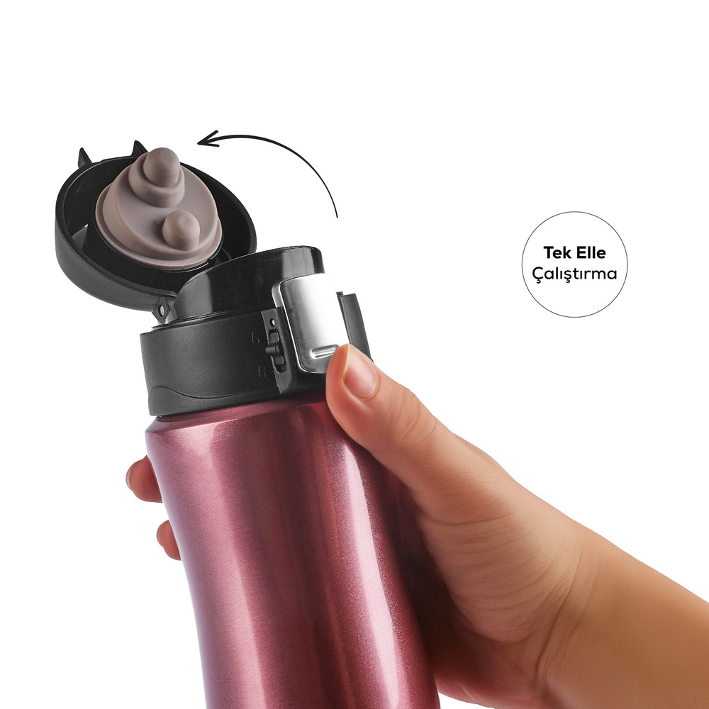 Karaca Jüpiter Inox Çelik Sızdırmaz Termos Rosegold 395 Ml  görseli 4