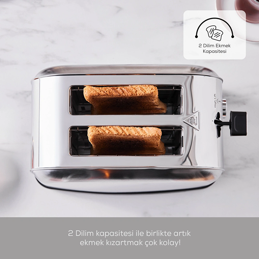 Karaca Inox Led Zaman Göstergeli Ekmek Kızartma Makinesi görseli 4