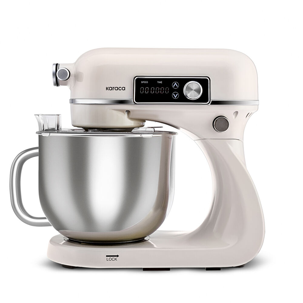Karaca Maestro Artisan Hamur Yoğurma Makinesi Ultra Sessiz 6 Litre Krem