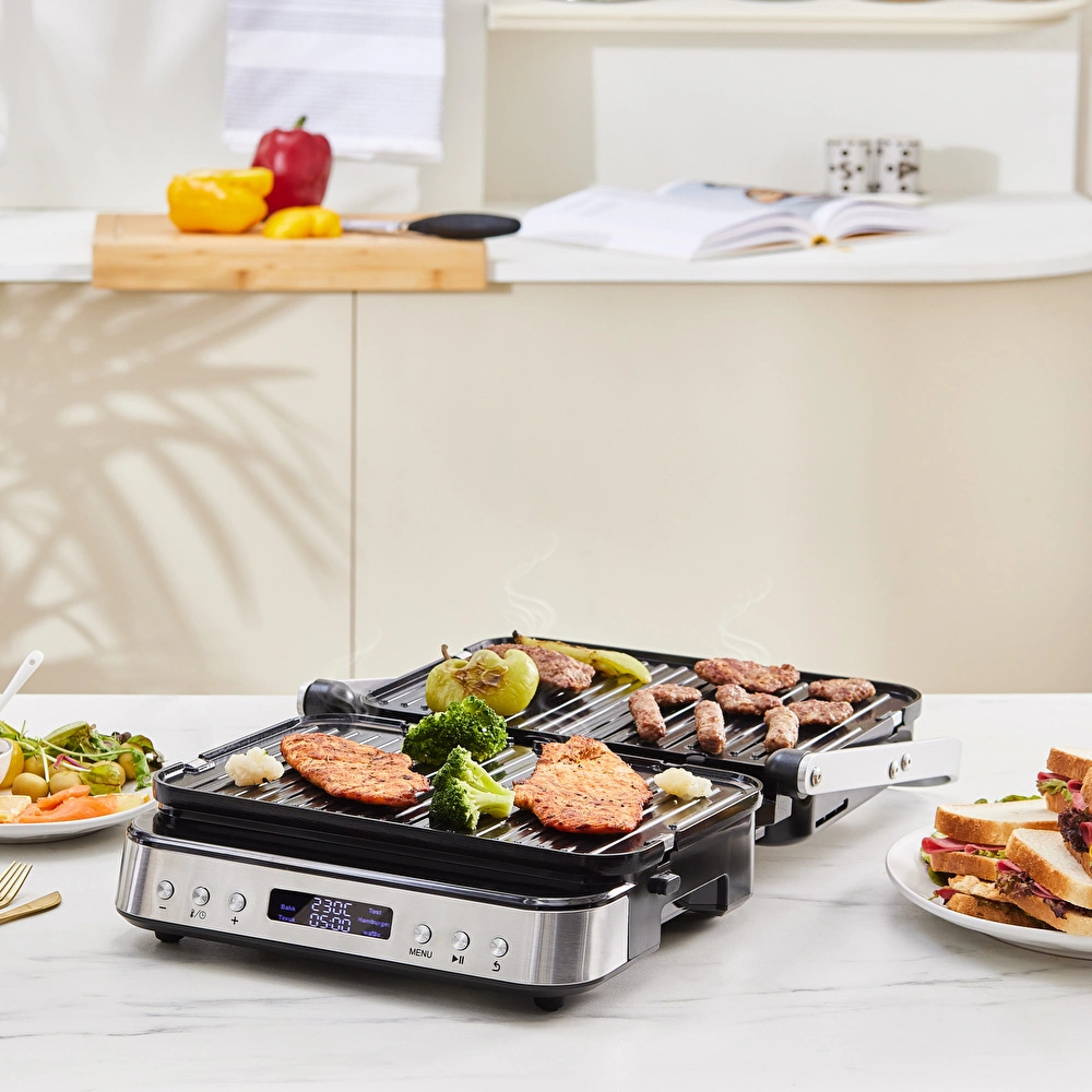Karaca Presto 3 in1 Digital Inox 2009 Izgara, Waffle Ve Tost Makinesi görseli 4