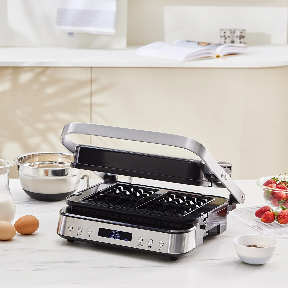 Karaca Presto 3 in1 Digital Inox 2009 Izgara, Waffle Ve Tost Makinesi görseli 5