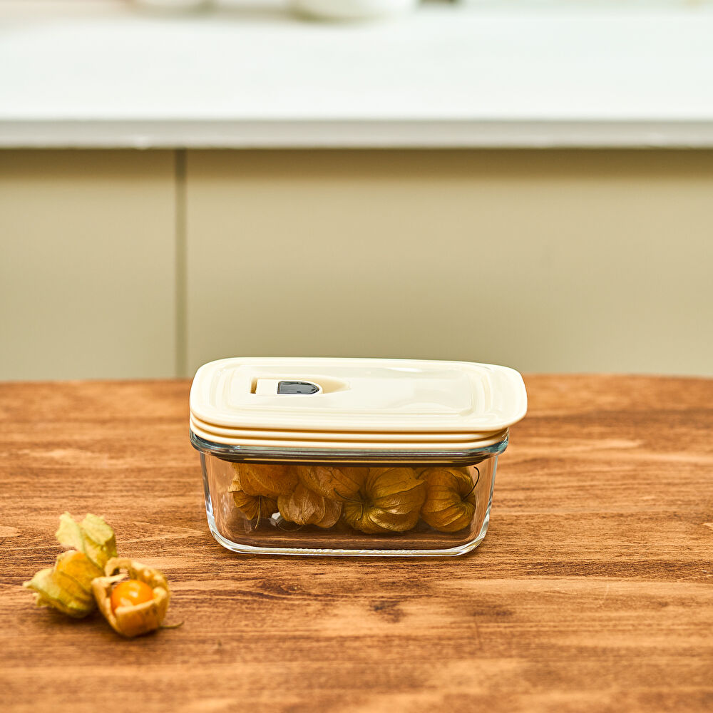 Karaca Cream Vakumlu Saklama Kabı 0.4 Lt