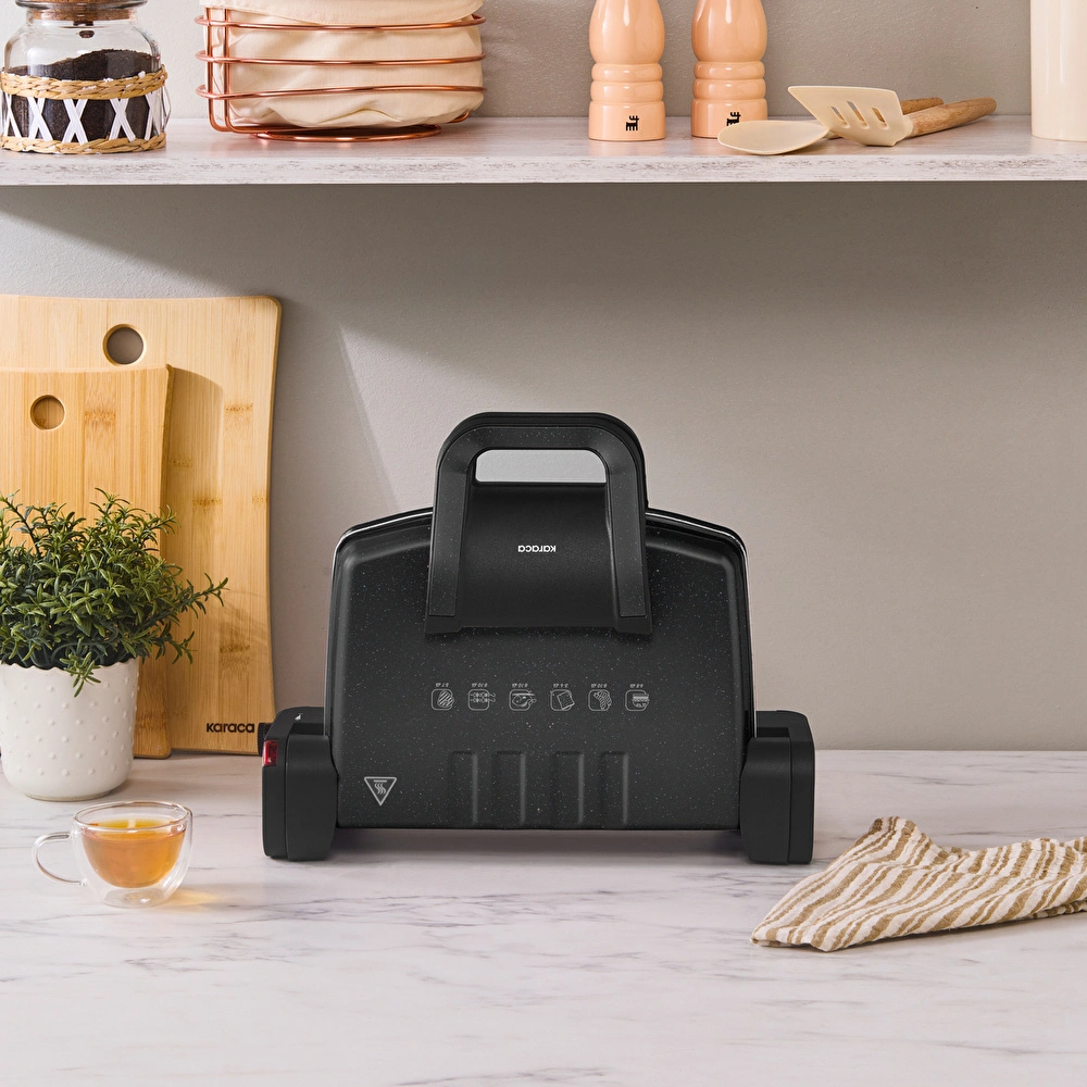 Karaca Future 4 Dilim Kapasiteli Tost Makinesi Shiny Black 1800W görseli 5