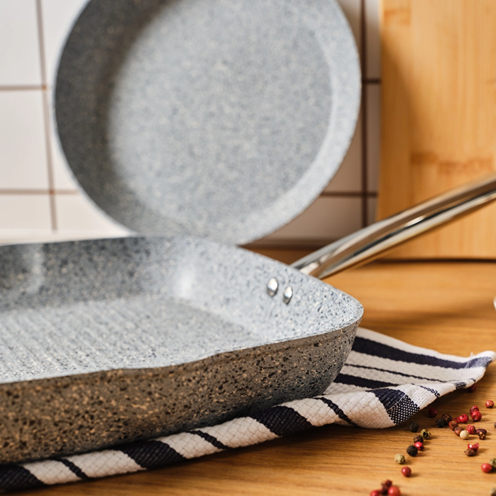 Karaca Biogranit Nare Tava Grill Set Mavi görseli 3