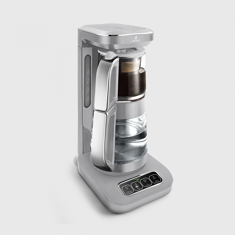 Karaca Robotea Pro 4 in 1 Konuşan Cam Çay Makinesi Cool Gray görseli 4