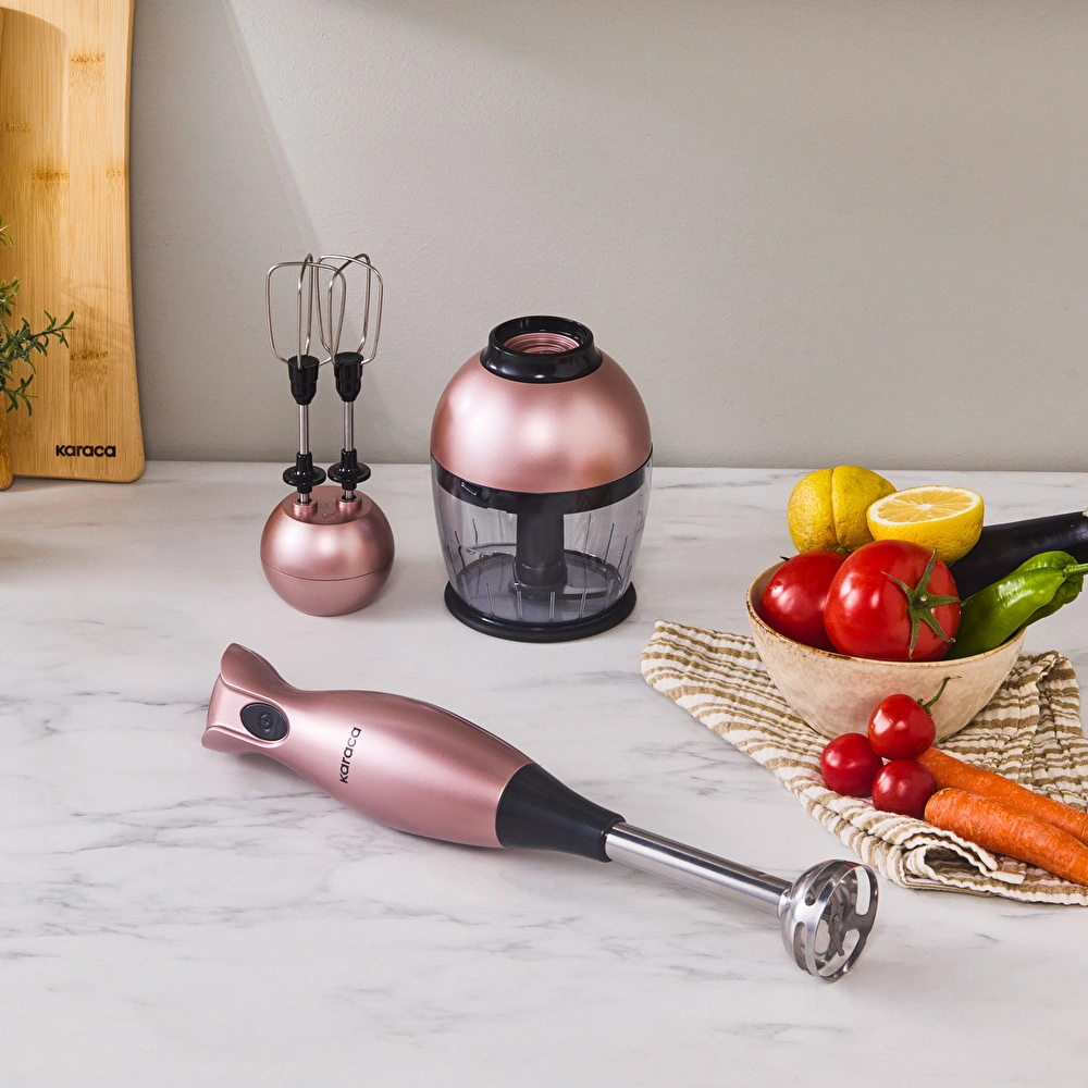 Karaca Pro- Midi Plus 3'lü Blender Set Rosegold 1000w görseli 3