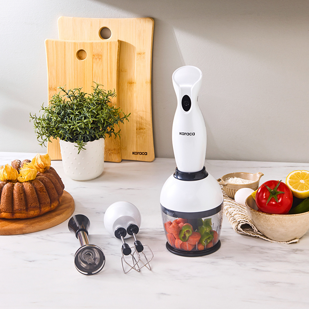 Karaca Pro - Midi Plus 3lü Blender Set Pearl White görseli 2
