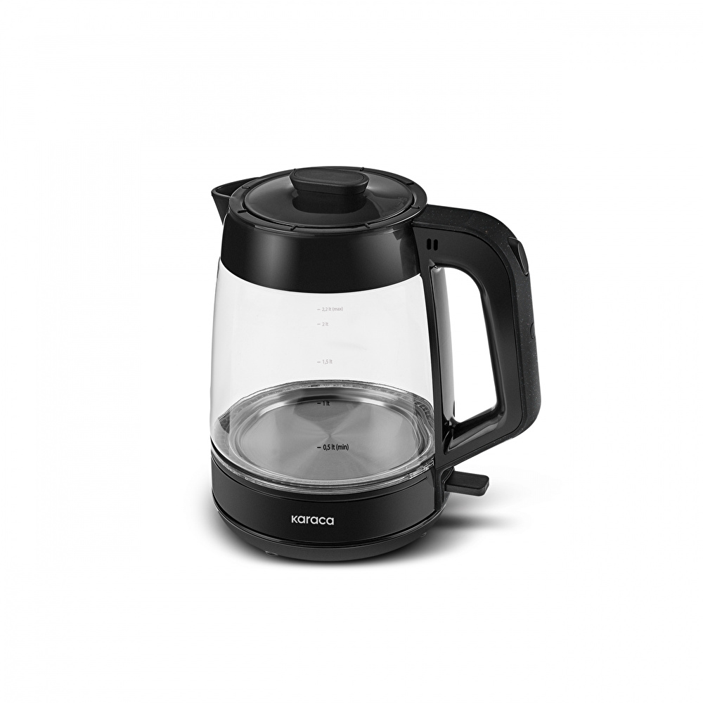 Karaca Glass Tea XL 2 in 1 Cam Çay Makinesi Shiny Black görseli 10