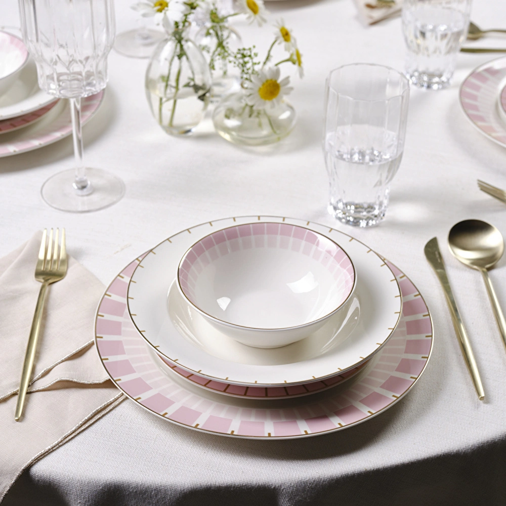 Karaca Elegance Bone Pier 24 Parça 6 Kişilik Yemek Takımı görseli 1